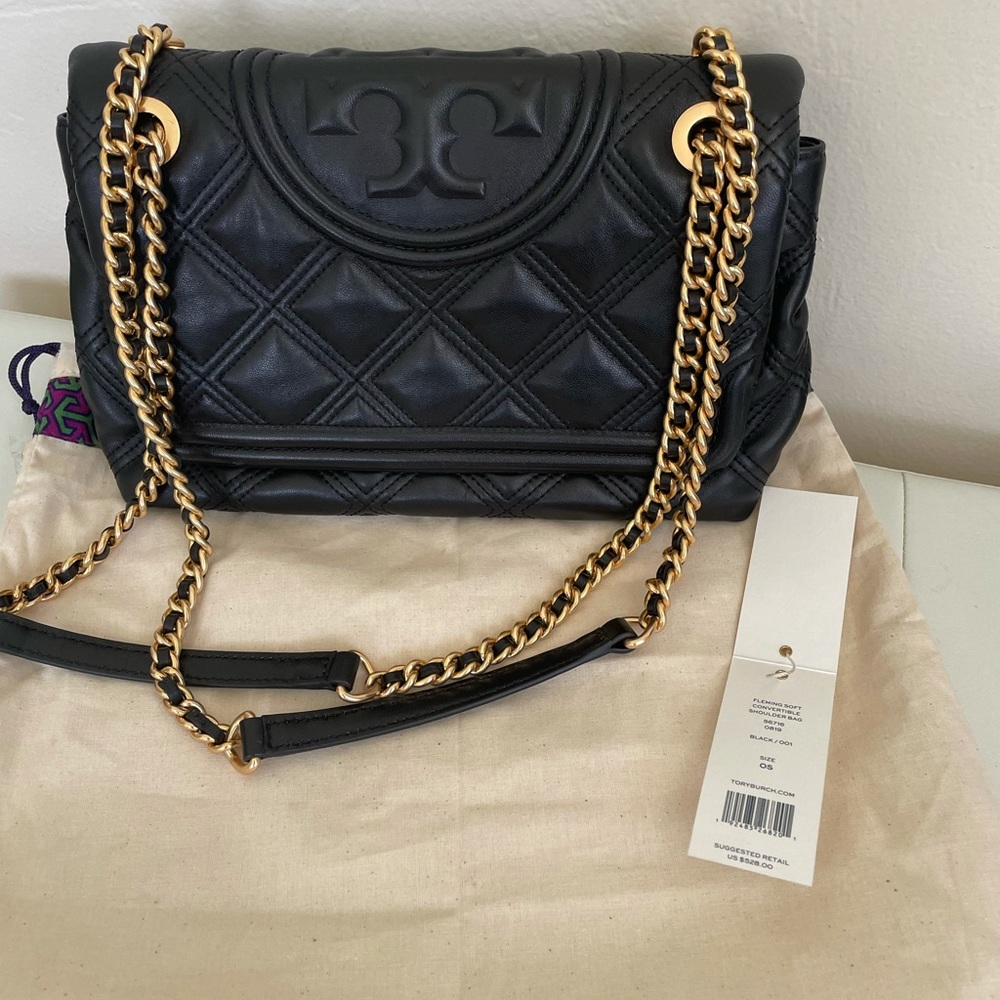Authentic Tory Burch Fleming Shoulder Bag